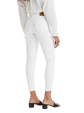 Calças Jeans Levis 721 Branco para Mulher