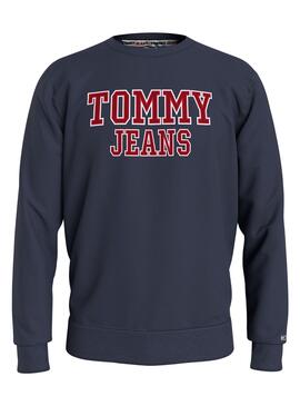 Sweat Tommy Jeans Entry Graphic Azul Marinho Homem