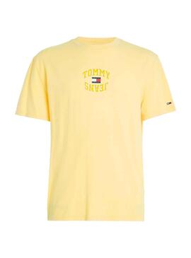 T-Shirt Tommy Jeans Arched Amarelo Homem
