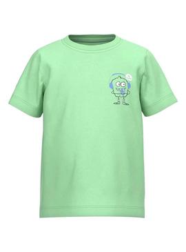 T-Shirt Name It Velix Verde para Menino