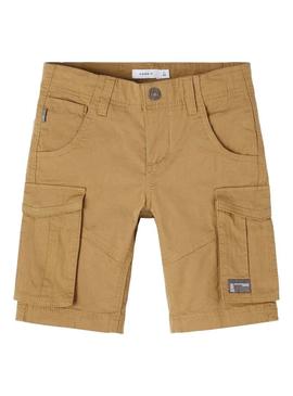 Bermudas Name It Ryan Marrom para Menino