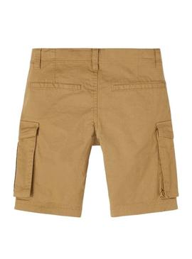 Bermudas Name It Ryan Marrom para Menino