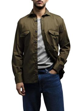 Overshirt Klout Safari Verde para Homem