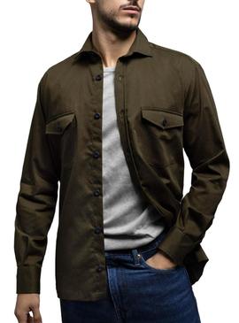 Overshirt Klout Safari Verde para Homem