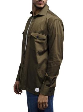 Overshirt Klout Safari Verde para Homem