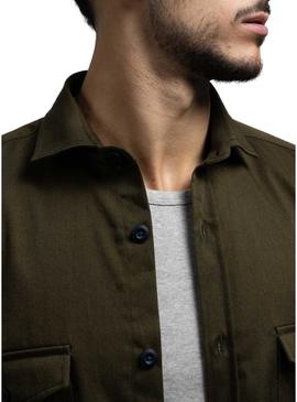 Overshirt Klout Safari Verde para Homem