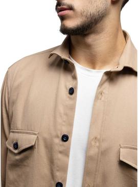 Overshirt Klout Safari Bege para Homem