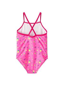 Swimsuit Name It Ziza Rosa para Menina