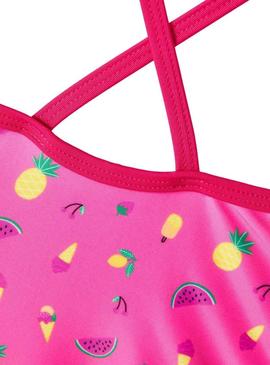 Swimsuit Name It Ziza Rosa para Menina