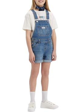 Macacão Levis Keep Azul para Menina