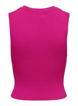 T-Shirt Only Majli Rosa para Mulher