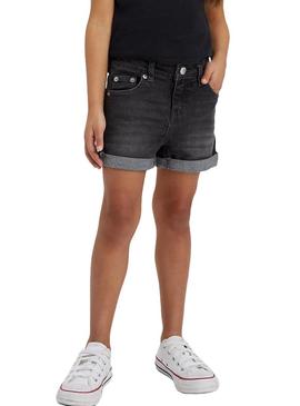 Shorts Levis Girlfriend Preto para Menina