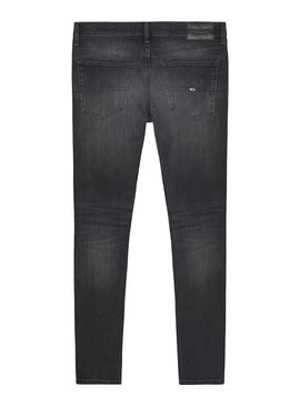 Calças Jeans Tommy Jeans Scanton Slim Preto