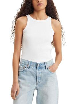 T-Shirt Levis Racer Branco para Mulher