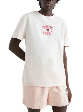 T-Shirt Tommy Jeans Arched Branco para Homem