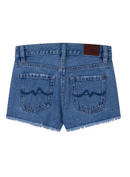 Shorts Pepe Jeans Patty Azul para Menina