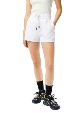 Shorts Lacoste Style Branco para Mulher