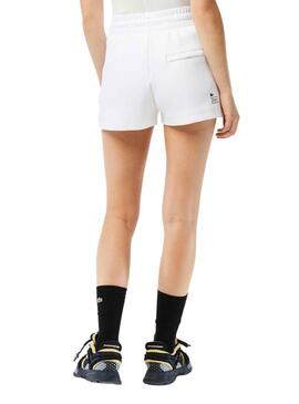 Shorts Lacoste Style Branco para Mulher