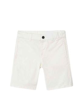 Bermuda Mayoral Chino Sarga Basic Branco Menino