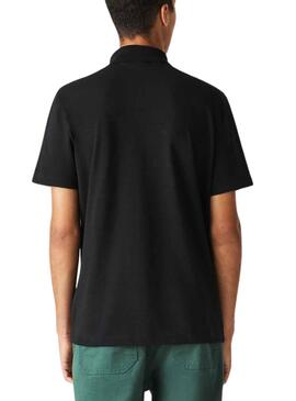 Polo Lacoste Bord Preto para Homem