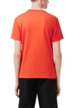 T-Shirt Lacoste Sport Laranja para Homem