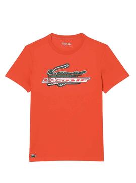 T-Shirt Lacoste Sport Laranja para Homem