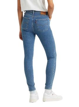 Calças Jeans Levis 721 High Rise Azul Mulher