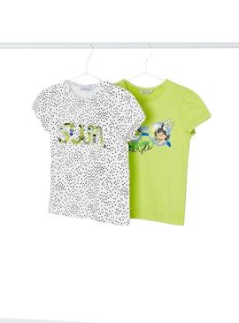 Set 2 T-Shirts Mayoral Sustentável para Menina