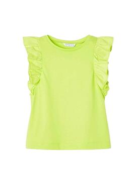 T-Shirt Mayoral Combinada Verde para Menina