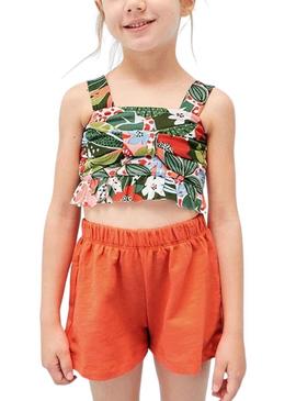 Set Mayoral Printed Laranja para Menina