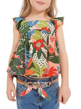 Blusa Mayoral Printed Multicolor para Menina