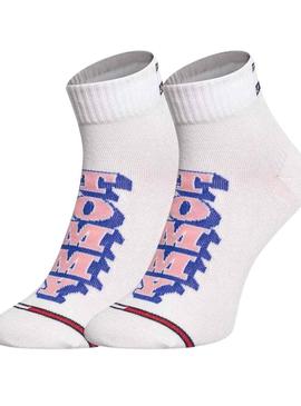 Maias Tommy Jeans Quarter Branco Unissex