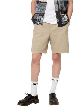 Bermudas Carhartt Flint Bege para Homem