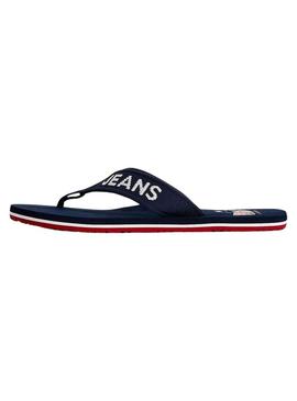 Flip flops Tommy Jeans Logo Tape Azul Marinho para Homem