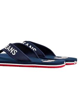 Flip flops Tommy Jeans Logo Tape Azul Marinho para Homem