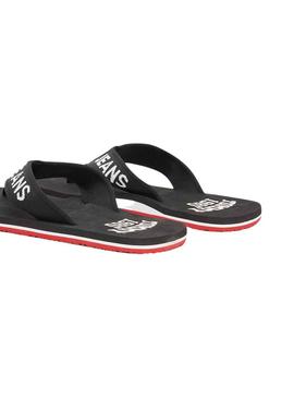 Flip flops Tommy Jeans Logo Tape Preto para Homem