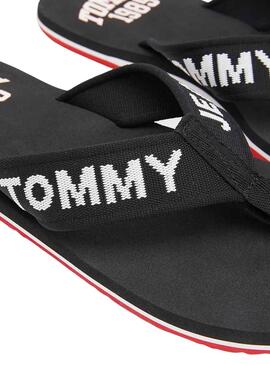 Flip flops Tommy Jeans Logo Tape Preto para Homem