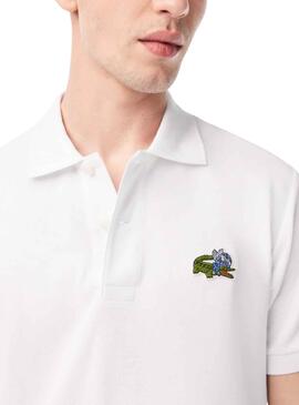 Polo Lacoste Netflix Bridgerton Branco para Homem