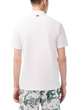 Polo Lacoste Netflix Bridgerton Branco para Homem