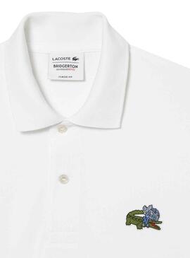 Polo Lacoste Netflix Bridgerton Branco para Homem