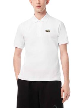 Polo Lacoste Netflix Lupin Branco para Homem