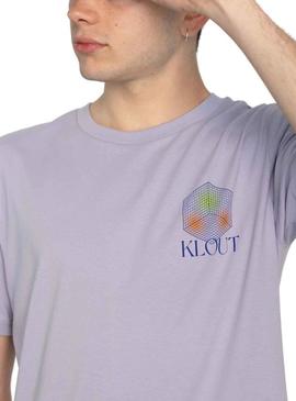 T-Shirt Klout Aesthetic Lila para Mulher e Homem