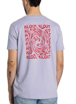 T-Shirt Klout Tornado Lila para Mulher e Homem