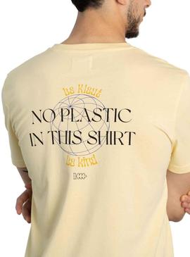 T-Shirt Klout No Plastic Amarelo