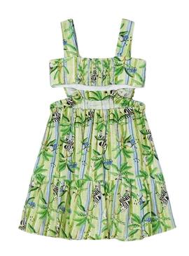 Vestido Mayoral Cut Out Verde para Menina