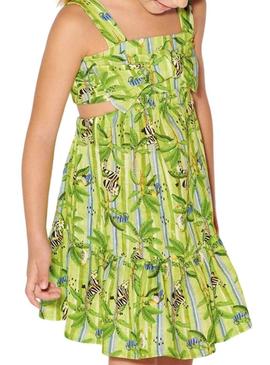 Vestido Mayoral Cut Out Verde para Menina