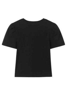 T-Shirt Mayoral Aplique Preto para Menina