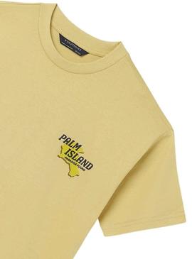 T-Shirt Mayoral Palm Island Amarelo para Menino