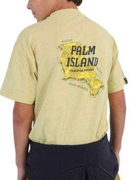 T-Shirt Mayoral Palm Island Amarelo para Menino