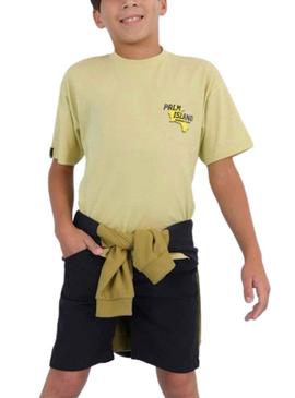 T-Shirt Mayoral Palm Island Amarelo para Menino